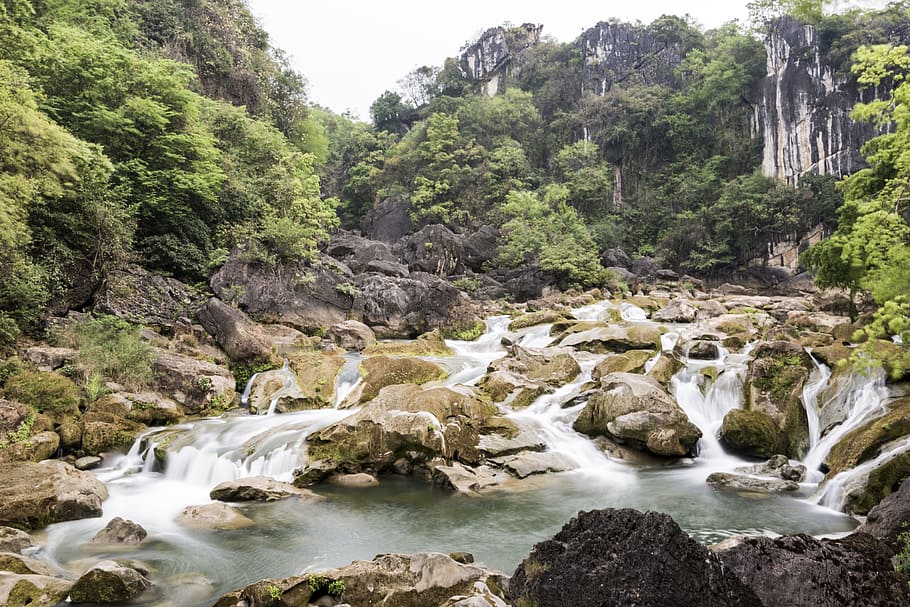 Gorge, Stream, Silky, Water, Scenic, tourism, natural, creek HD wallpaper