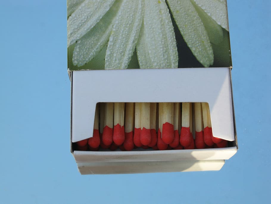 Matchbox, Matches, Close, decoration, burn, fire, kindle, studio shot HD wallpaper