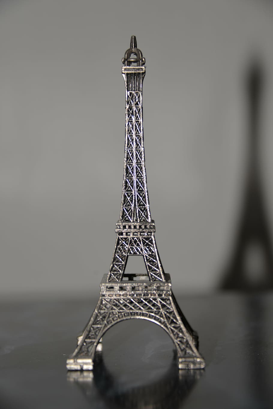 eiffel tower, model, miniature, shadow, metal, no people, architecture HD wallpaper
