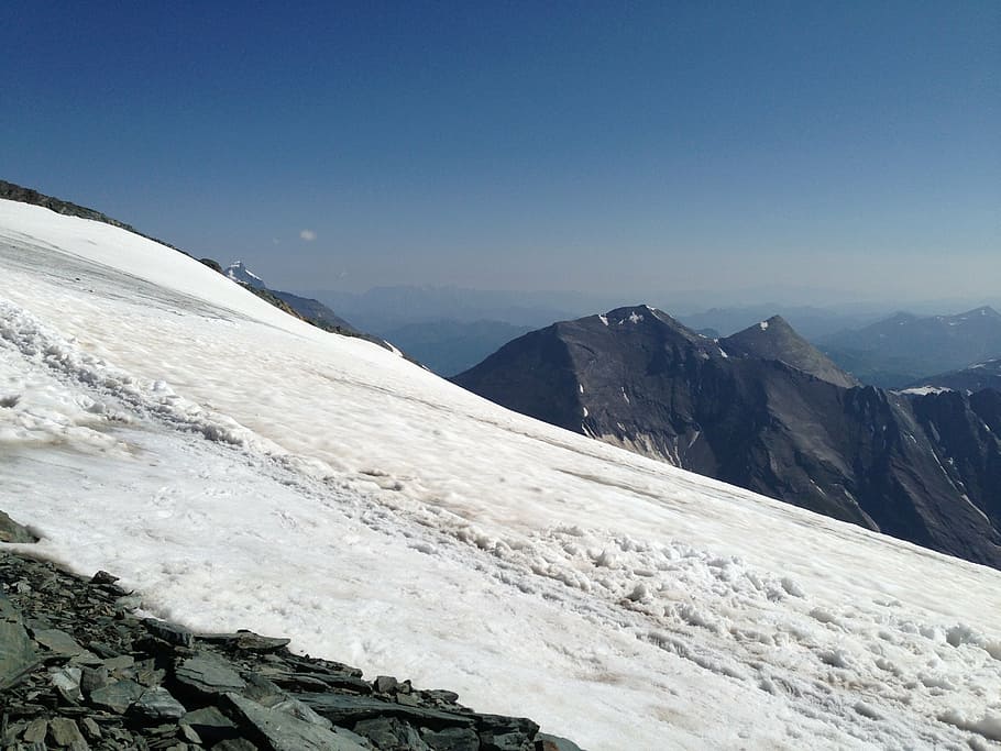 grossglockner, mountains, austria, sky, scenics - nature, snow HD wallpaper