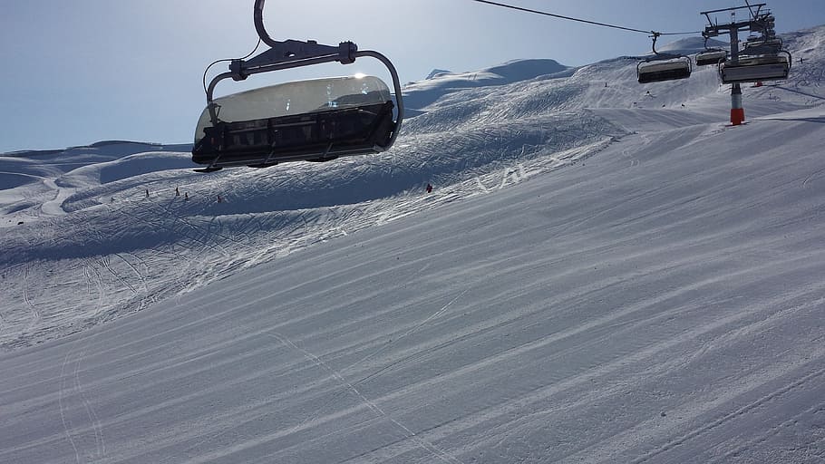 skiing, south tyrol, italy, snow, winter, cold temperature HD wallpaper