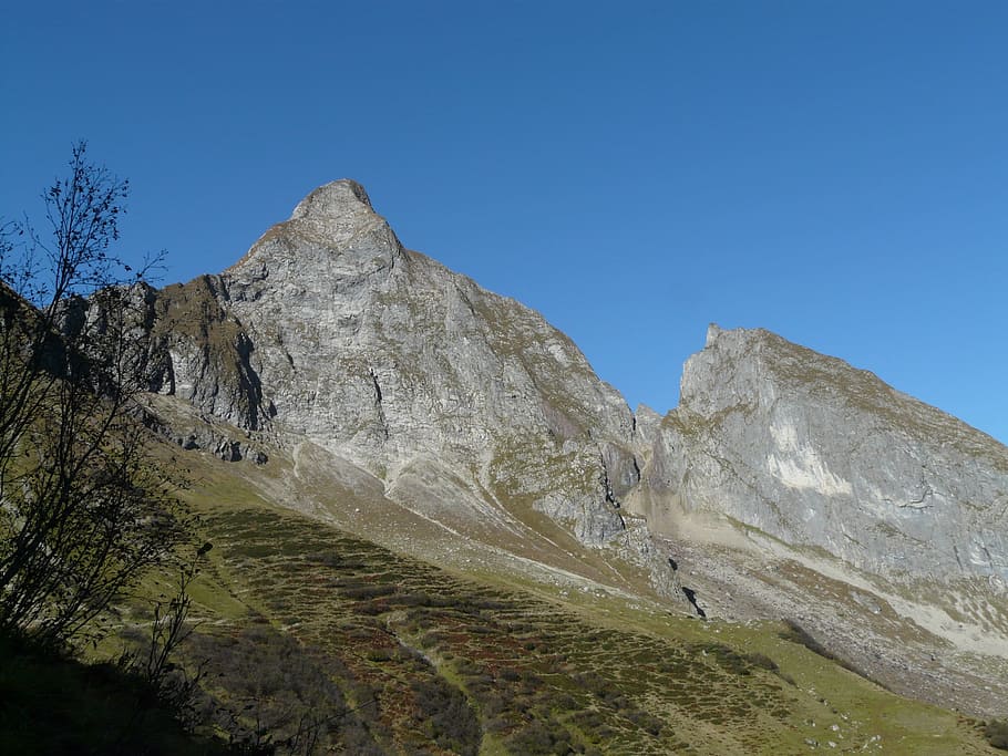 Höfats, Mountains, Summit, Small, small höfats, upper hole, HD wallpaper