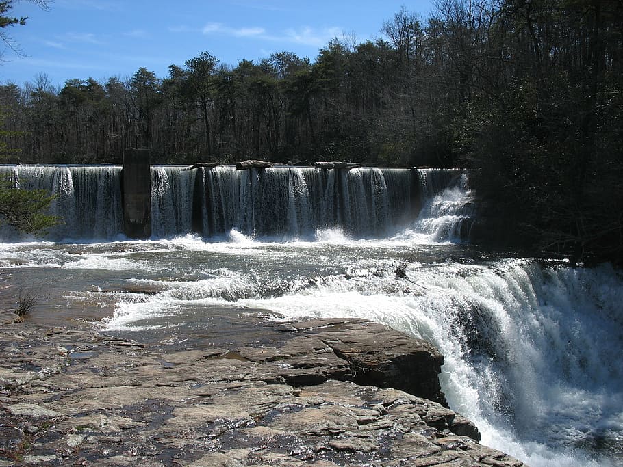 falls, waterfall, nat, nature, travel, park, river, natural HD wallpaper