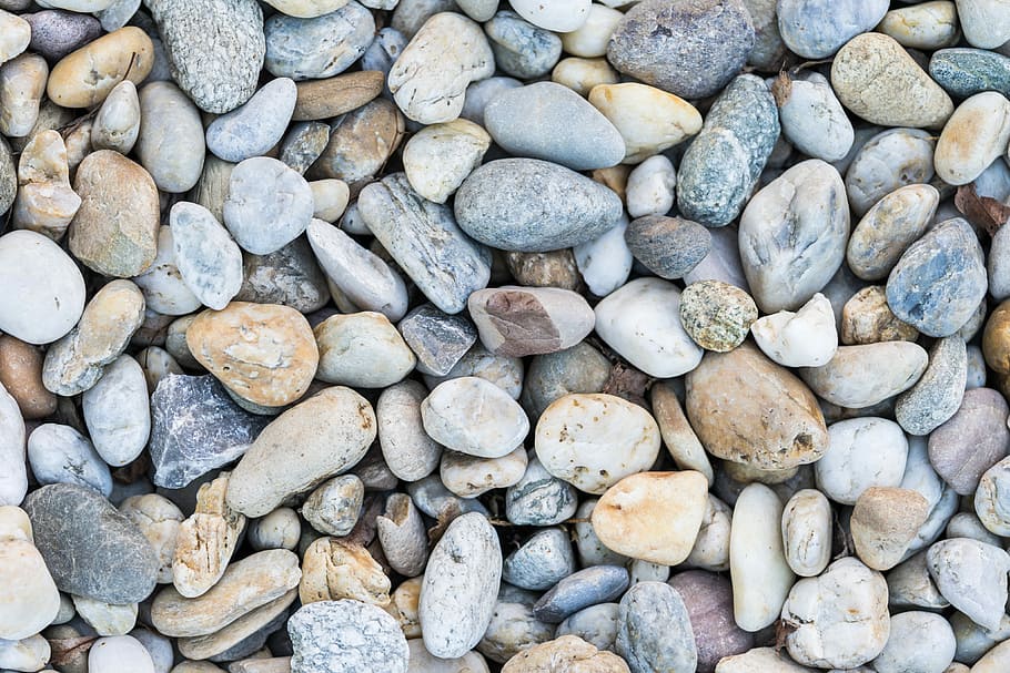 Mixture of Pebbles and Stones Pattern, gardens, landscaping, nature, HD wallpaper