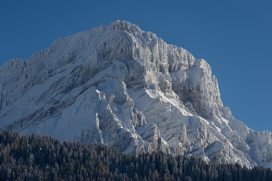 Mountain, Snow, Alps, Winter, Nature, snowy, landscape, cold temperature HD wallpaper