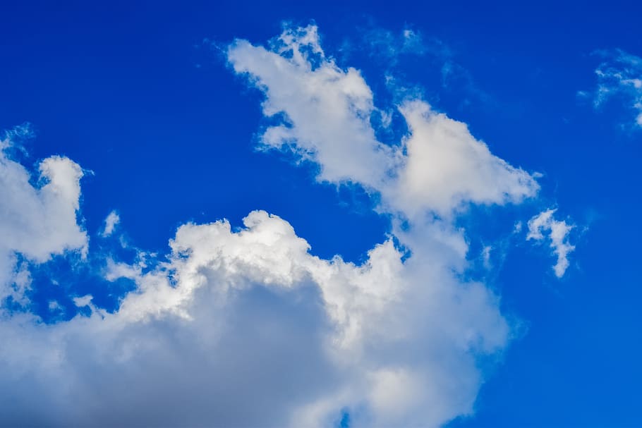 sky, blue sky clouds, nature, white, cloudscape, atmosphere HD wallpaper
