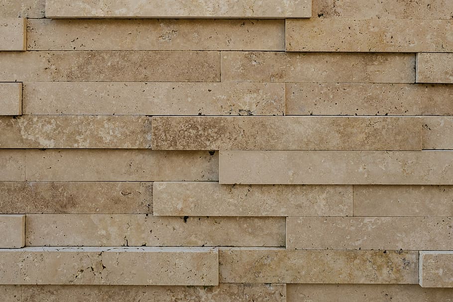 brown brick mosaic, wall, structure, stones, stone wall, background HD wallpaper