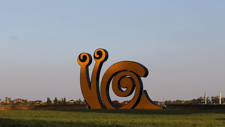 snail, architecture, summer, sky, russia, grass, nature, no people HD wallpaper