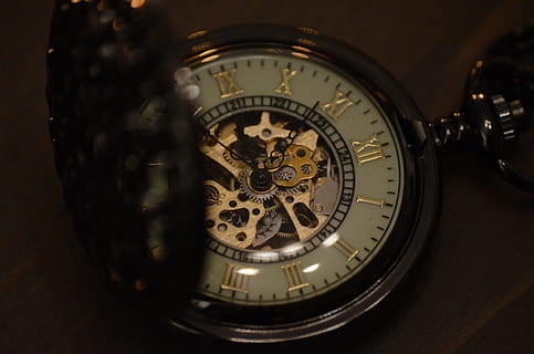 pocket watch, clock face, movement, close, horology, dial, old HD wallpaper