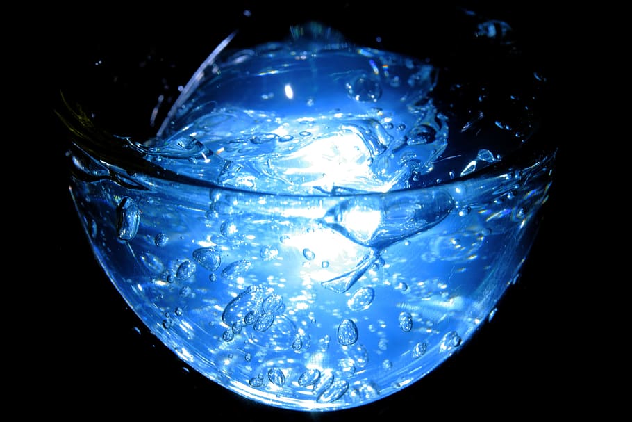 closeup photography of glass with liquid, abstract, pattern HD wallpaper