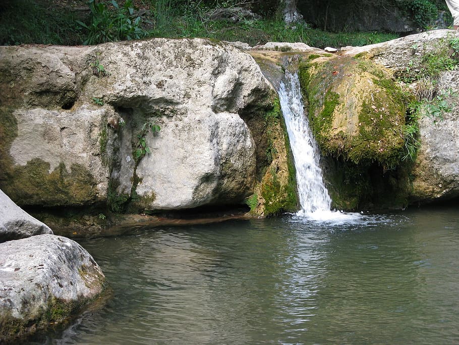 Germany, Stream, Water, Reflections, cascade, cascading, rocks HD wallpaper