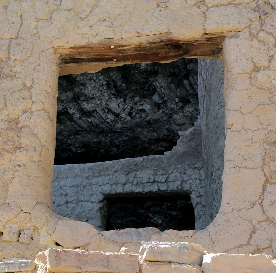 framed, indian ruins, room, native american indian ruins, tonto national monument, HD wallpaper