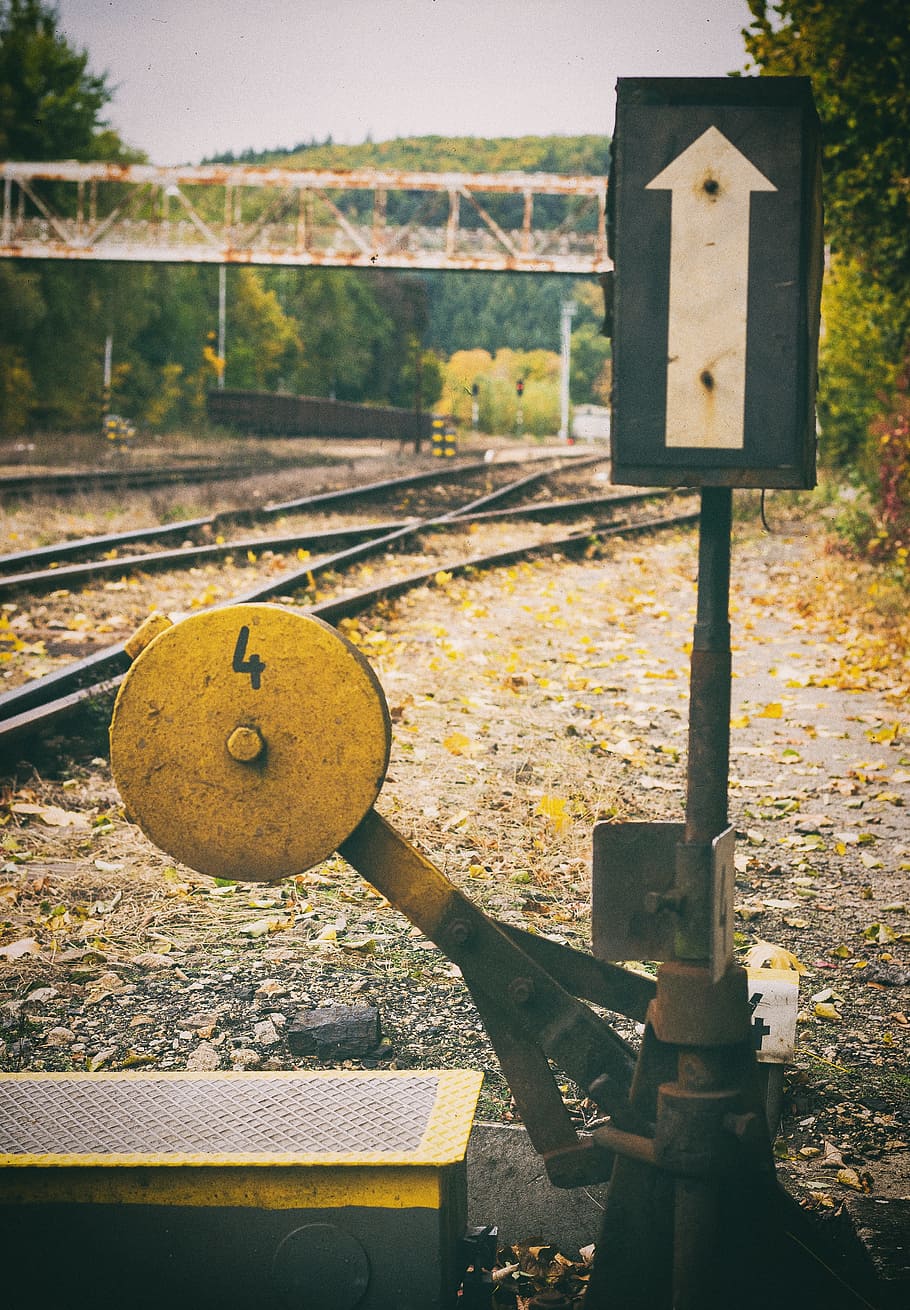 Handle, Railway, Old, railroad Track, rusty, train, iron - Metal HD wallpaper