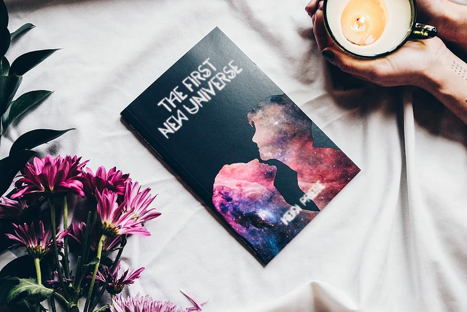The First New Universe book on white textile, The First New Universe book HD wallpaper