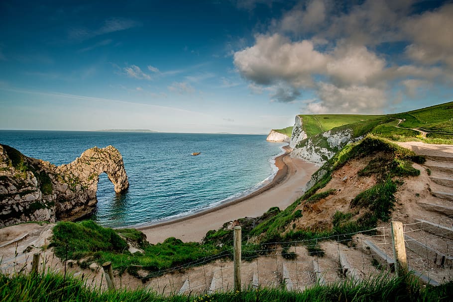 Wallpaper sea, rocks, coast, England, England, Cornwall, Cornwall, Celtic  sea for mobile and desktop, section пейзажи, resolution 3600x2193 - download