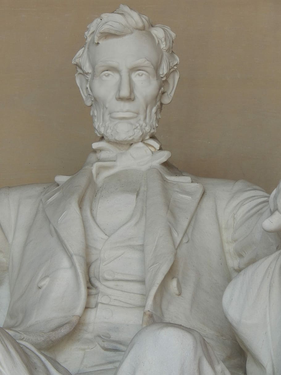 Lincoln, Statue, Washington, sculpture, no people, indoors HD wallpaper