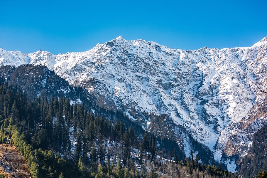 mountain, snow, panoramic, nature, mountain peak, travel, landscape, HD wallpaper