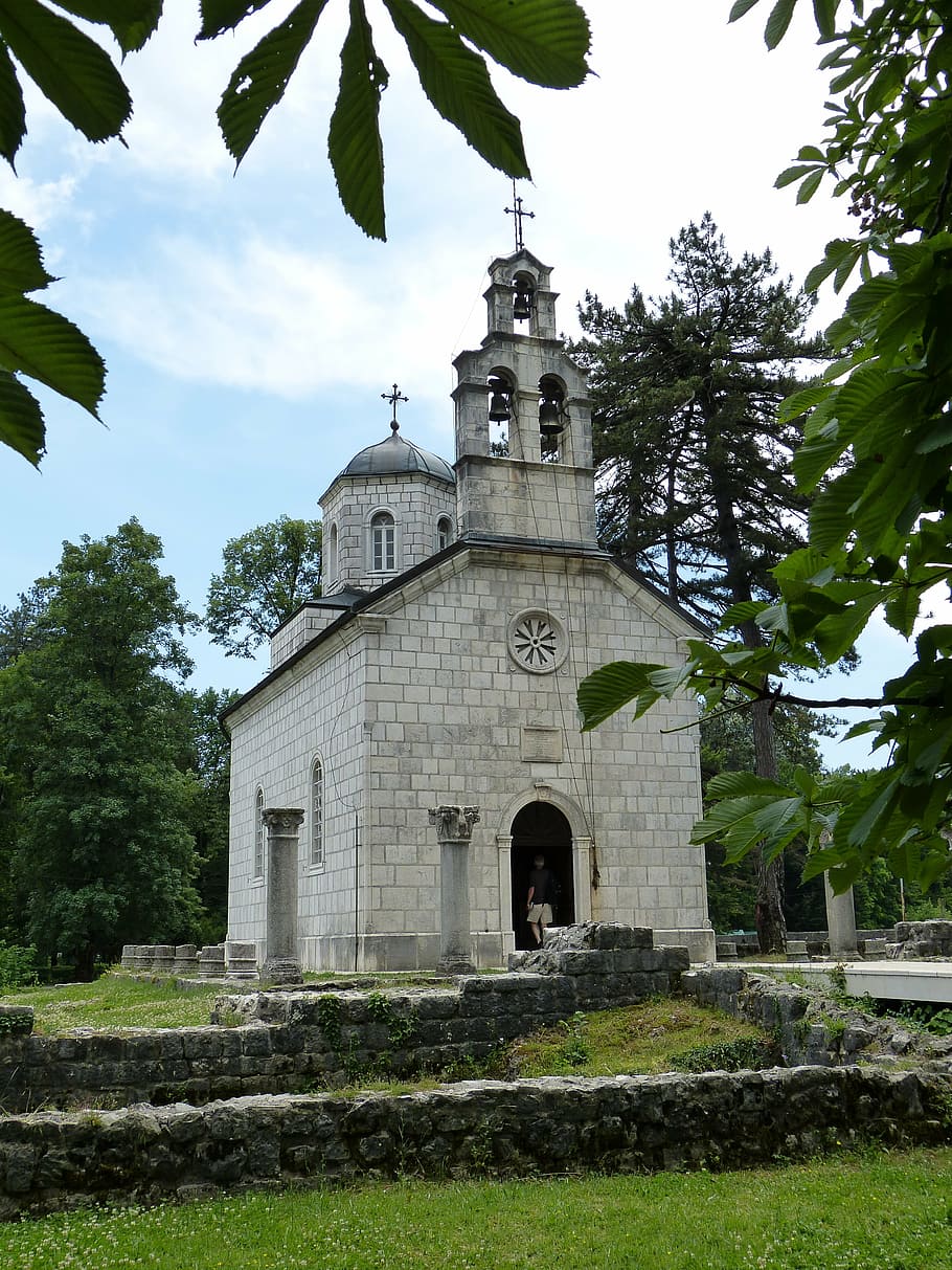 montenegro, balkan, cetinje, capital, historically, church, HD wallpaper