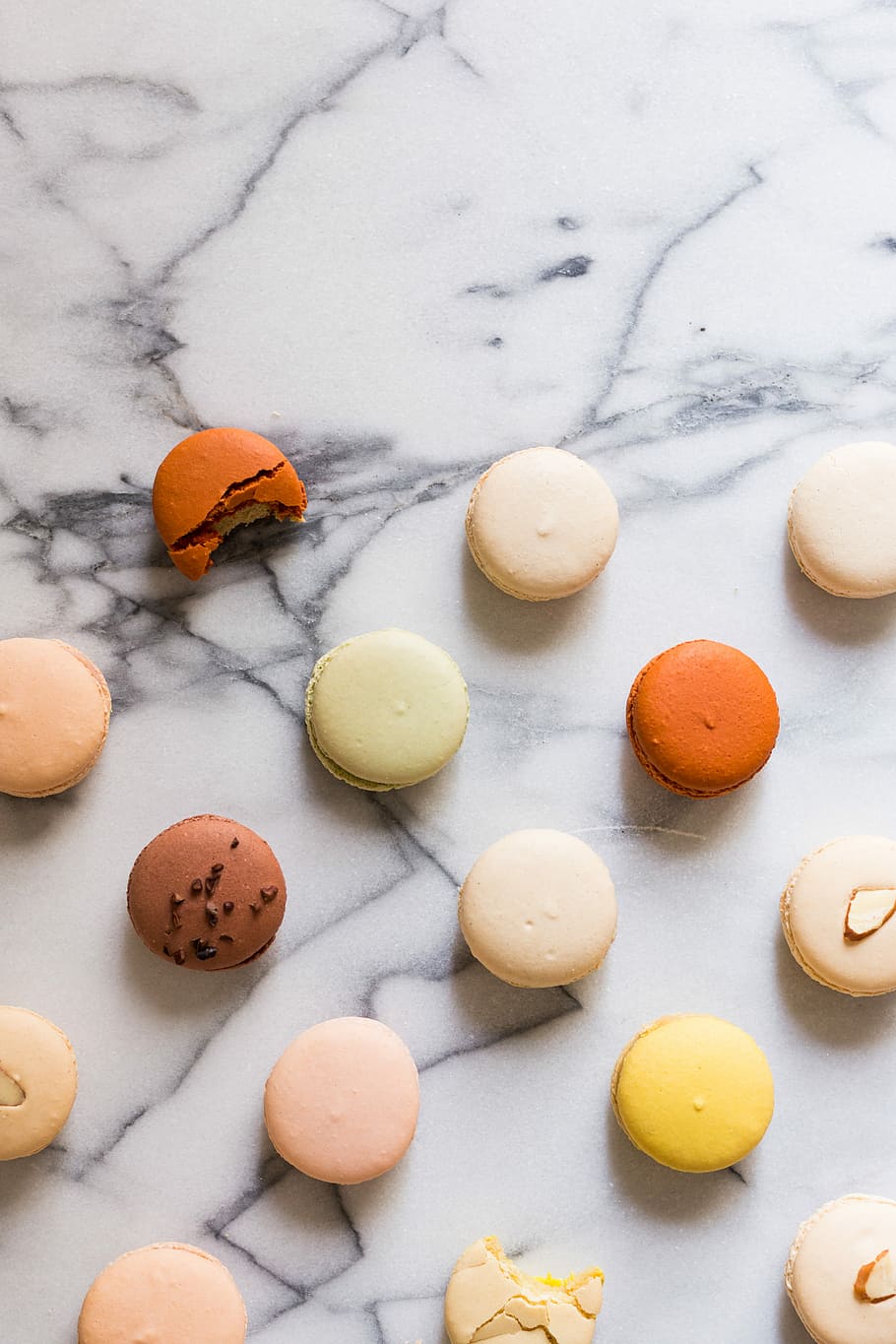 Colorful french macarons, colors, sweet, food, cookie, dessert