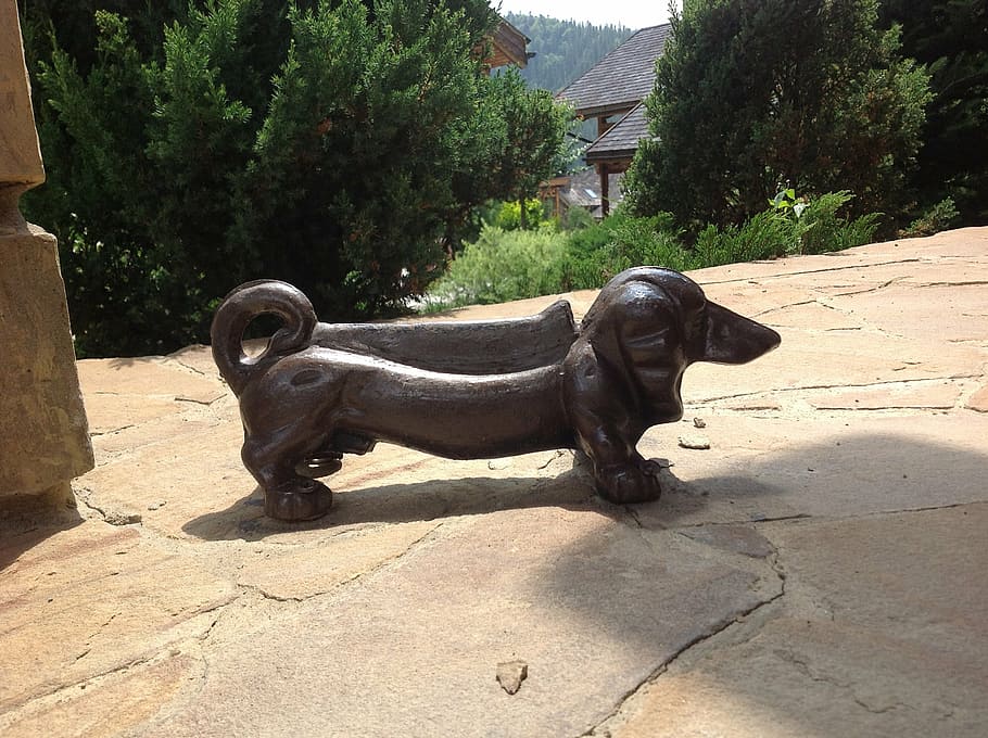 dog, statuette, cast iron, animal, mammal, animal themes, art and craft HD wallpaper