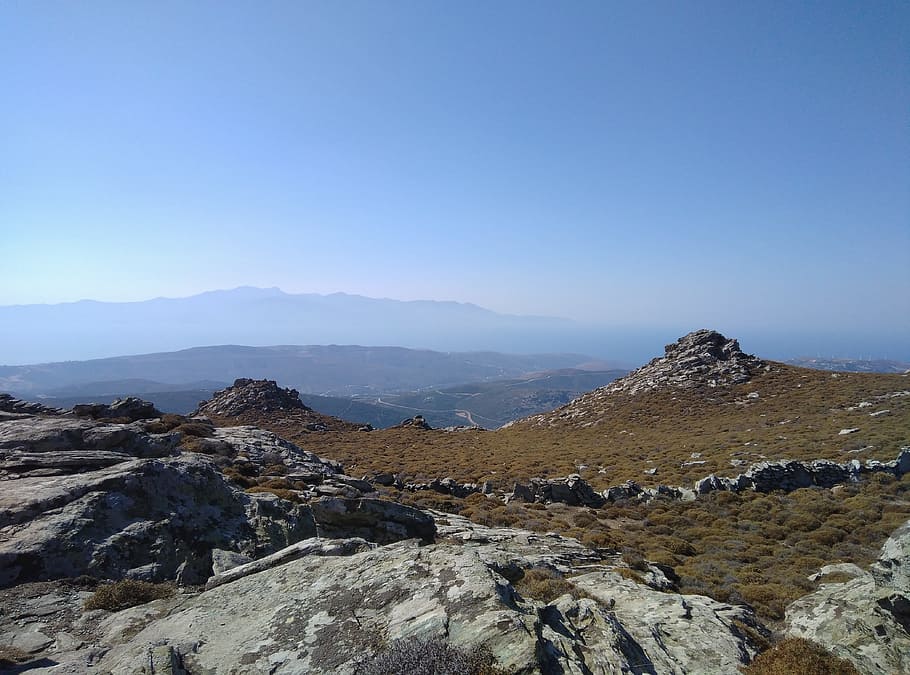 mountain, sky, peak, landscape, nature, scene, rocky, outdoor HD wallpaper