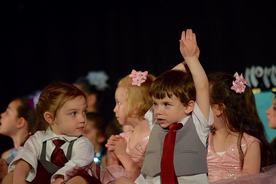 group of kids gathering, Children, Stage, Event, Boy, Girl HD wallpaper