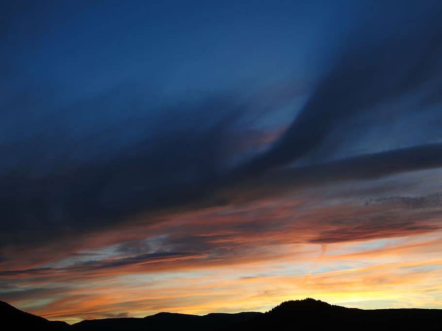 sky, sunset, clouds, evening, cloud - sky, beauty in nature HD wallpaper