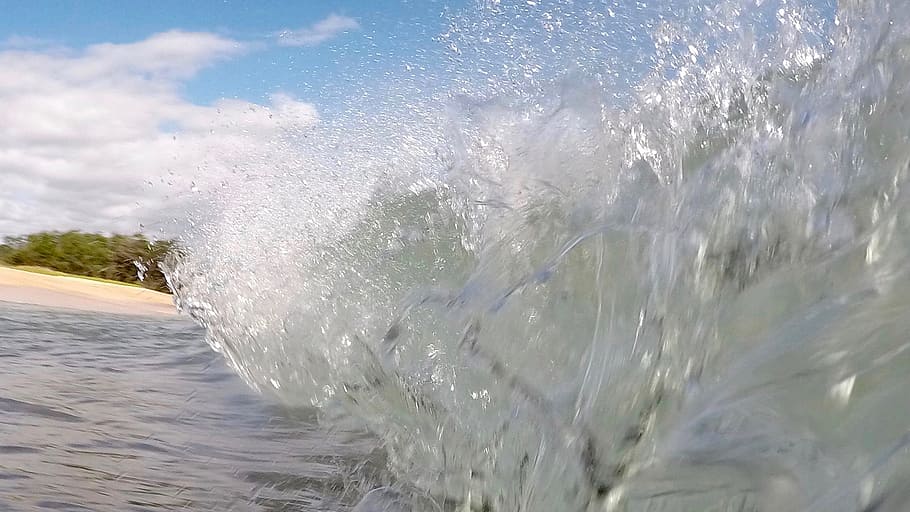 wave, maui, beach, ocean, island, hawaii, sea, sand, landscape HD wallpaper