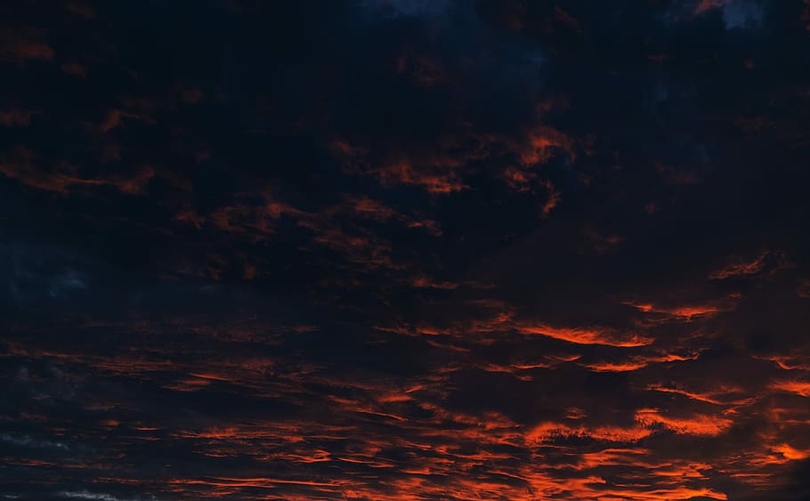 photography of skies, red cloudy sky, orange, dramatic, cloud - sky HD wallpaper