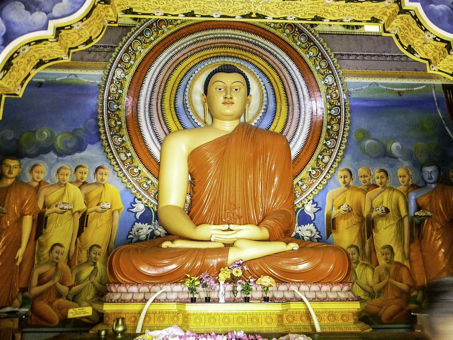 Buddha Statue in Sri Lanka, photos, public domain, buddhism, religion, HD wallpaper