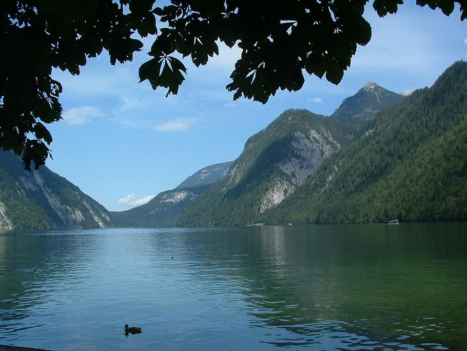 Germany, Königsee, Lake, nature, mountain, water, landscape HD wallpaper