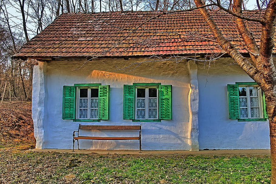 home, window, rustic, bank, shutter, hdr image, architecture HD wallpaper