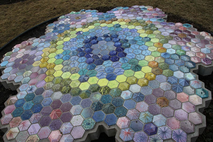 mosaic, pattern, beautiful, art, design, texture, geometric HD wallpaper