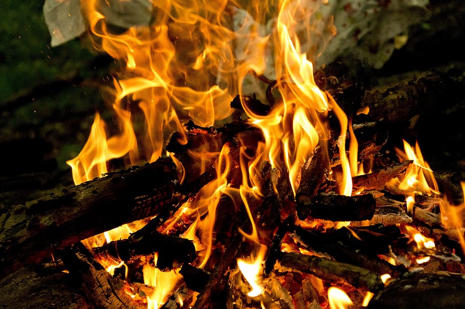 fire, flame, koster, bonfire, burning, tourism, fire - natural phenomenon HD wallpaper
