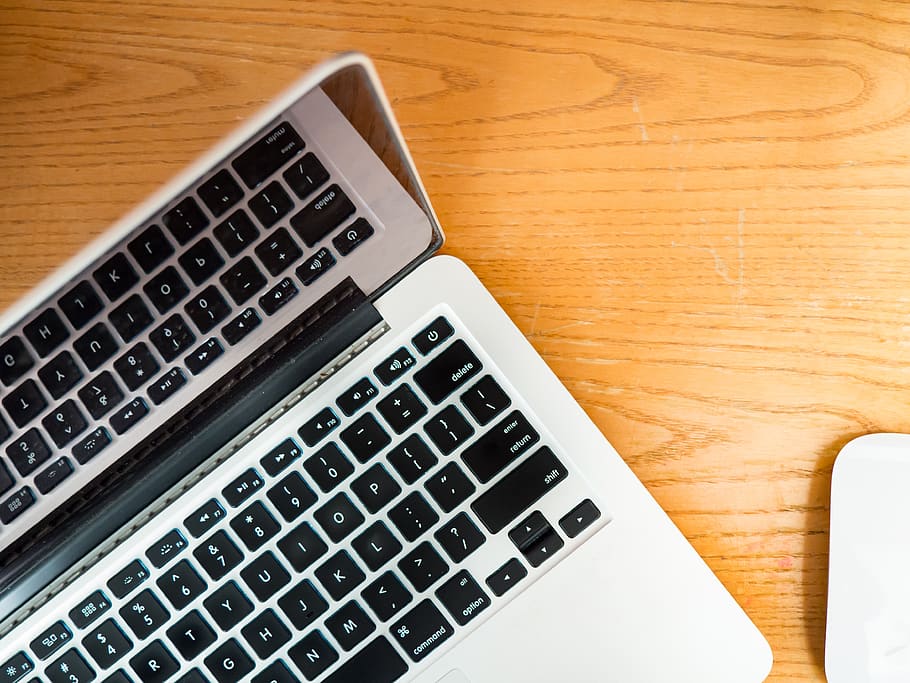 macbook, laptop, computer, keyboard, technology, mouse, office HD wallpaper