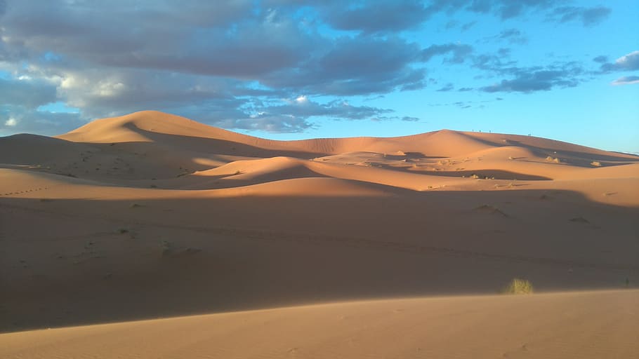 Desert, Morocco, Landscape, Dunes, sahara, merzoga, sand, scenics HD wallpaper