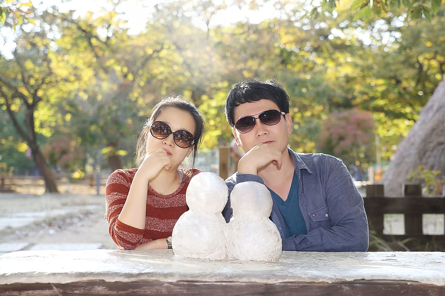 nami, lovers, autumn, sunglasses, fashion, young adult, togetherness HD wallpaper