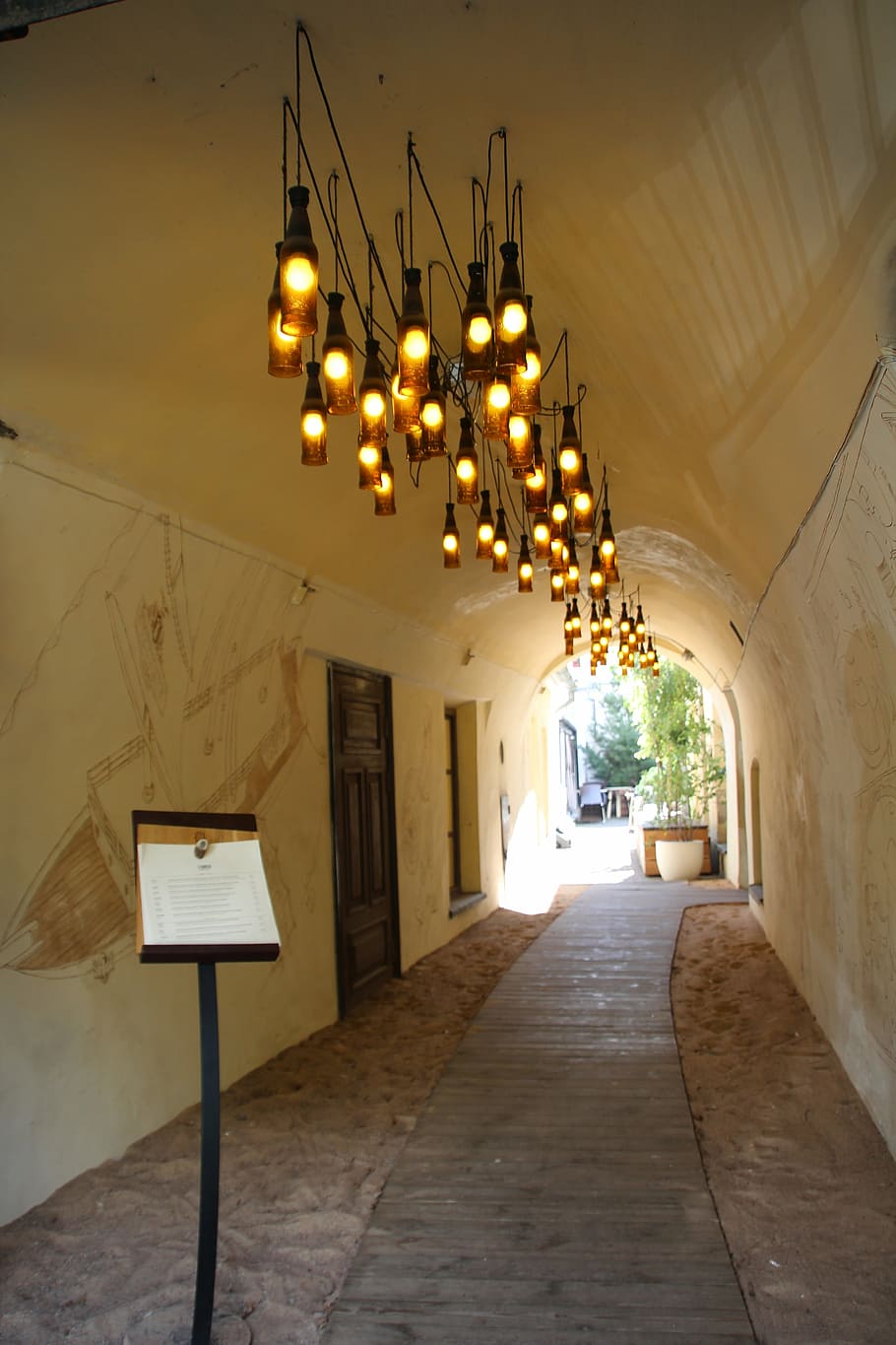 passage, house passage, tunnel, light, lighting, commercial building HD wallpaper
