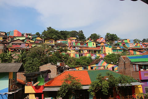 rainbow village, raibow, semarang, centraljava, rainbowvillage HD wallpaper