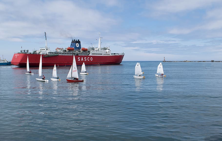 Ship, Ferry, Yachts, Sea, Sky, nautical Vessel, transportation HD wallpaper