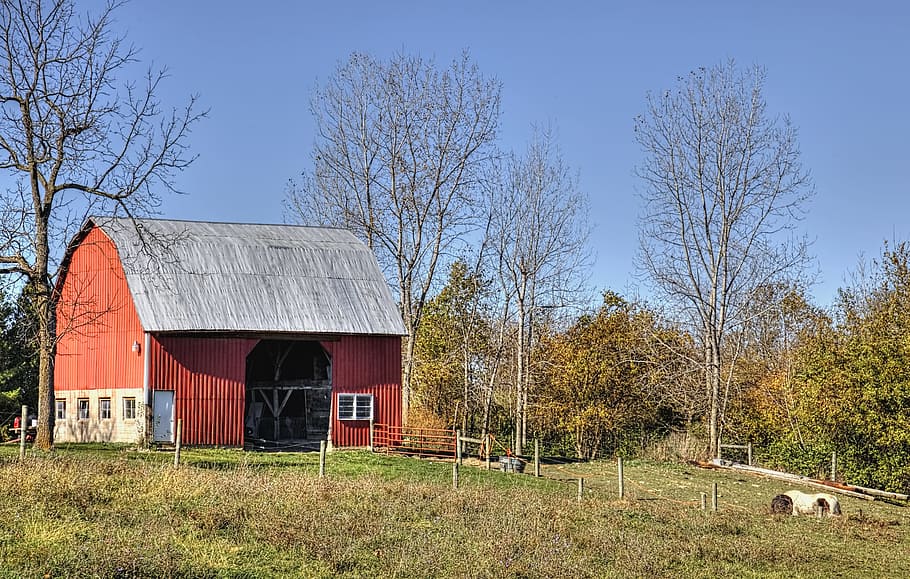 barn, rustic, barns, ohio, digital art, rural, scenic, country HD wallpaper