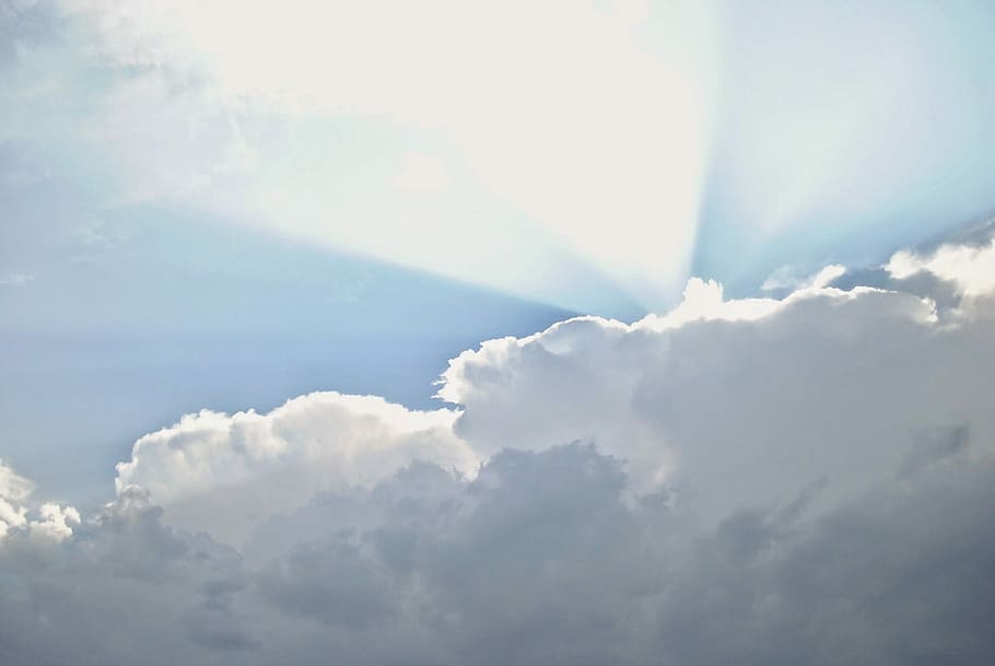 Sunlight, clouds, sky, sky clouds, clouds sky, blue sky, bright HD wallpaper