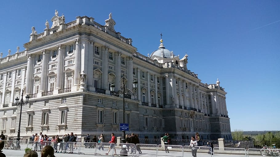 madrid, spain, royal palace, architecture, spanish, city, building, HD wallpaper