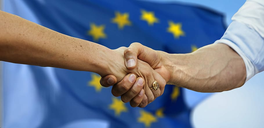 europe, hands, friendship, together, man, woman, human, continents, HD wallpaper