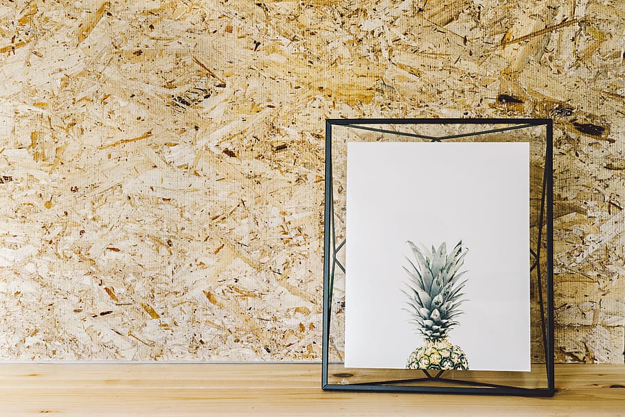 pineapple, dessert, appetizer, fruit, juice, plant, tree, picture frame HD wallpaper