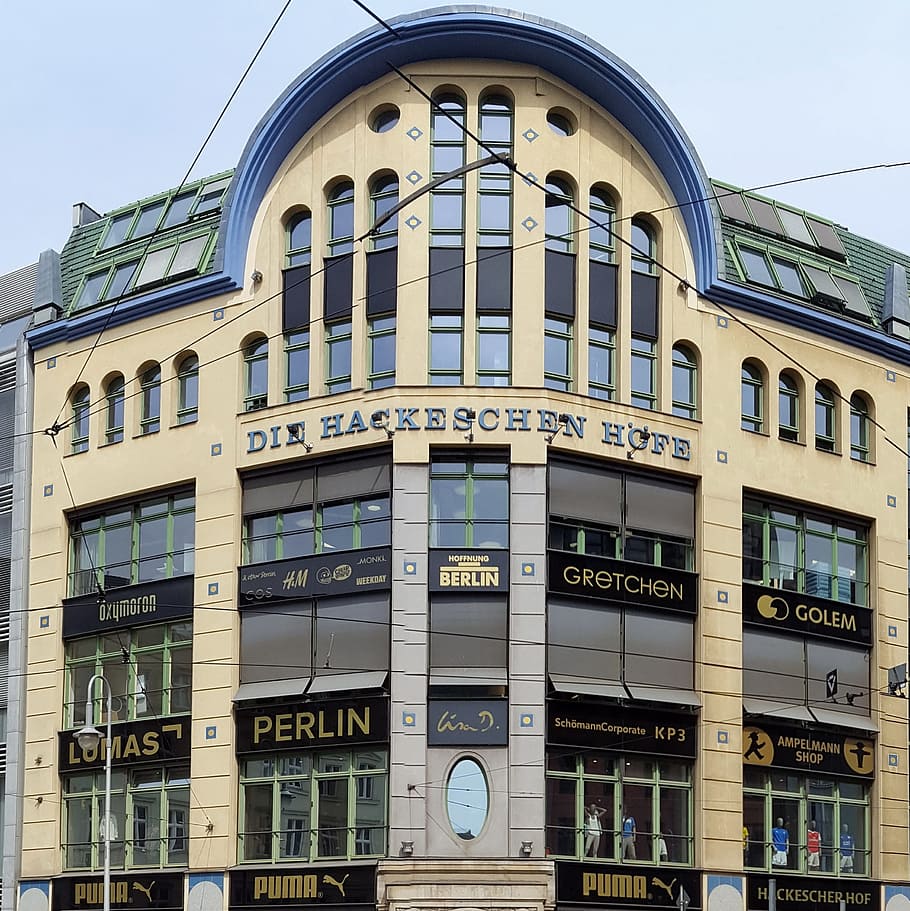 hackesche höfe, berlin, facade, building, historically, built structure HD wallpaper