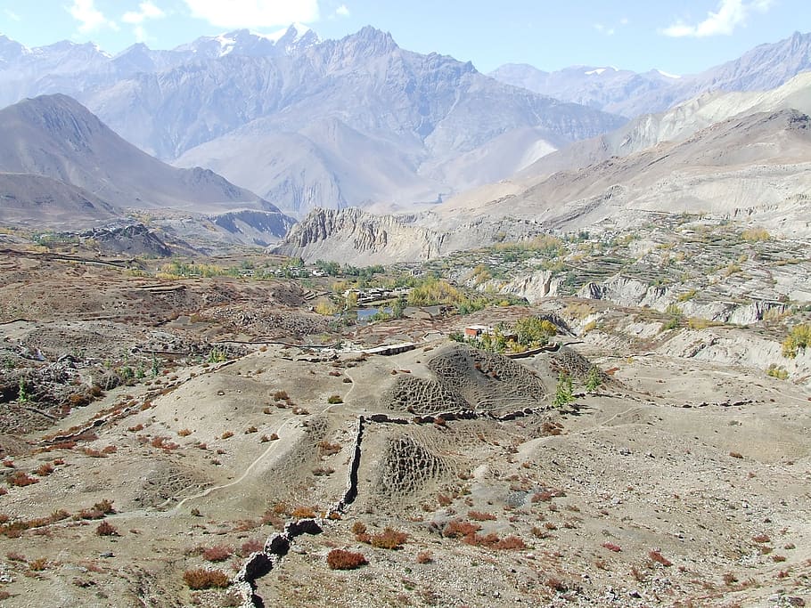 landscape, mountains, view, himalayan, nepal, scenics - nature HD wallpaper