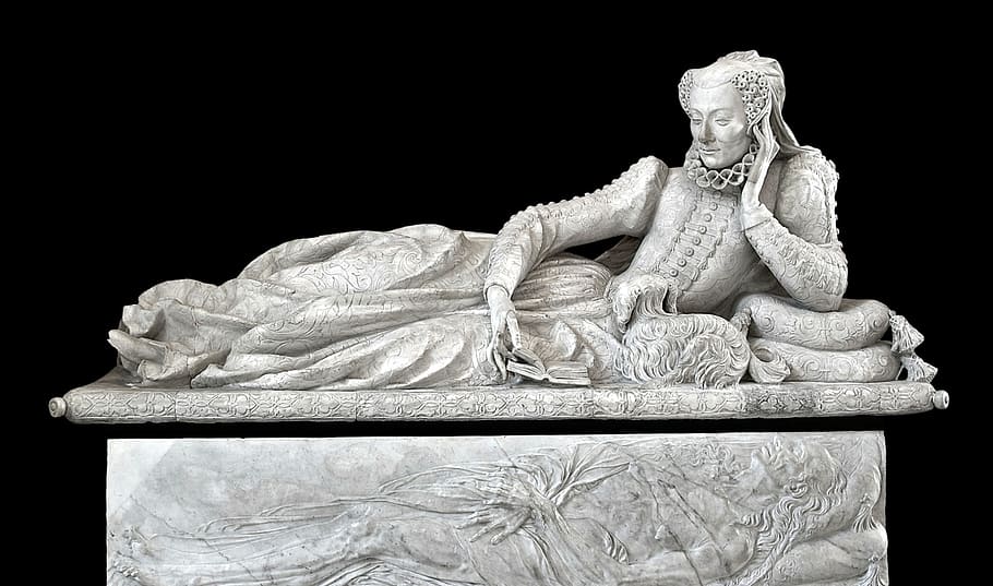 sarcophagus, coffin, grave, valentina balbiani, marble, woman, HD wallpaper