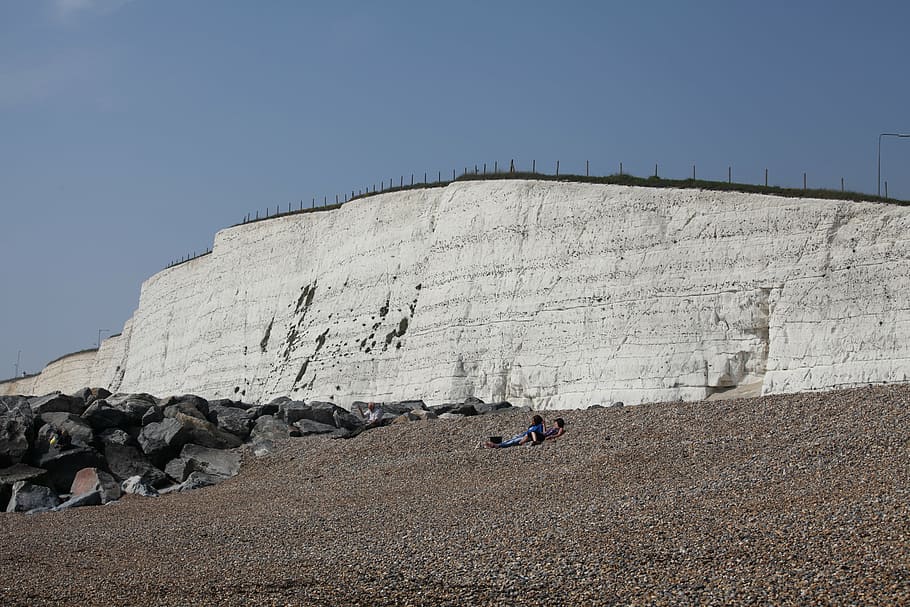 brighton, the cliffs, sea, the coast, beach, holiday, nature HD wallpaper