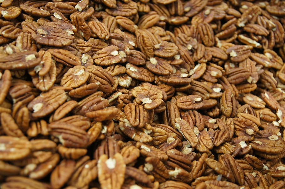 fruit, walnuts, food, wooden, brown, seed, backgrounds, close-up HD wallpaper